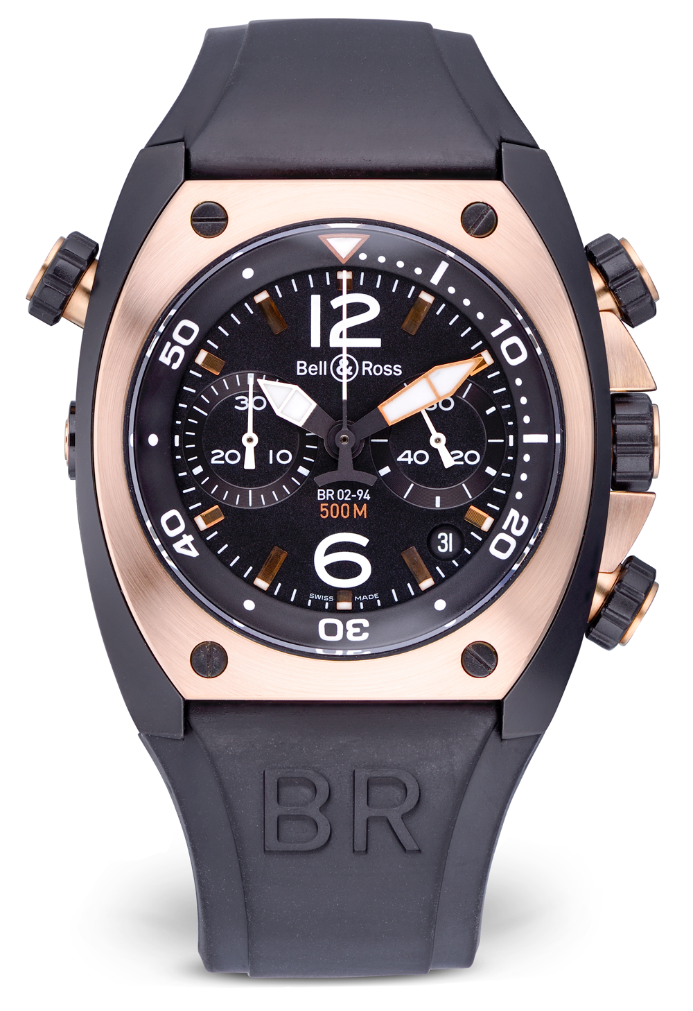 Швейцарские часы Bell & Ross Bicolor Marine Chronograph BR02-94(1129) №3