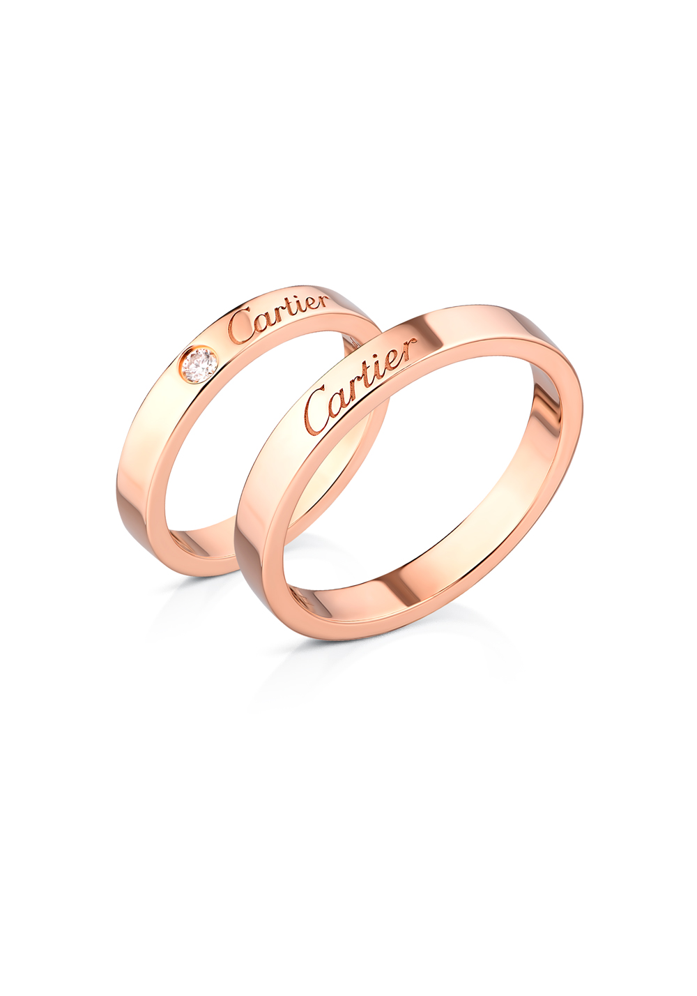 Кольцо Cartier Alliance Rose Gold Wedding Band B4086449, B4087257(1231) №4