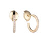 Серьги Tiffany & Co Tiffany & Co Metro Hoop Yellow Gold Earings(1356) №1