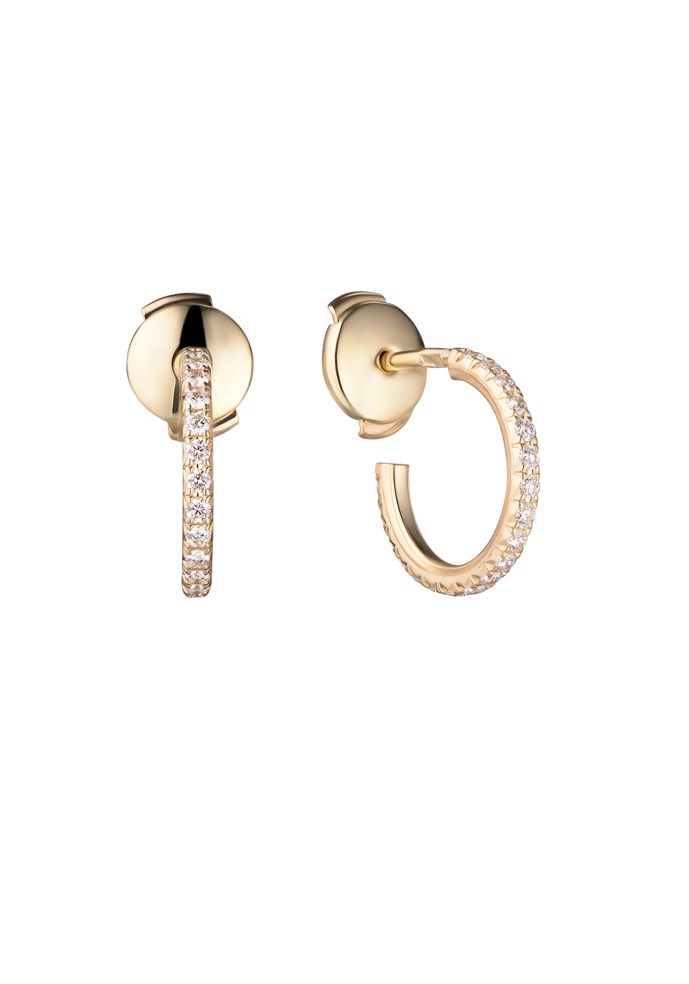 Серьги Tiffany & Co Tiffany & Co Metro Hoop Yellow Gold Earings(1356) №2
