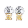 Серьги Graff White Round and Yellow Radiant Diamond Drop 2.50 ct Earrings GE(1345) №1