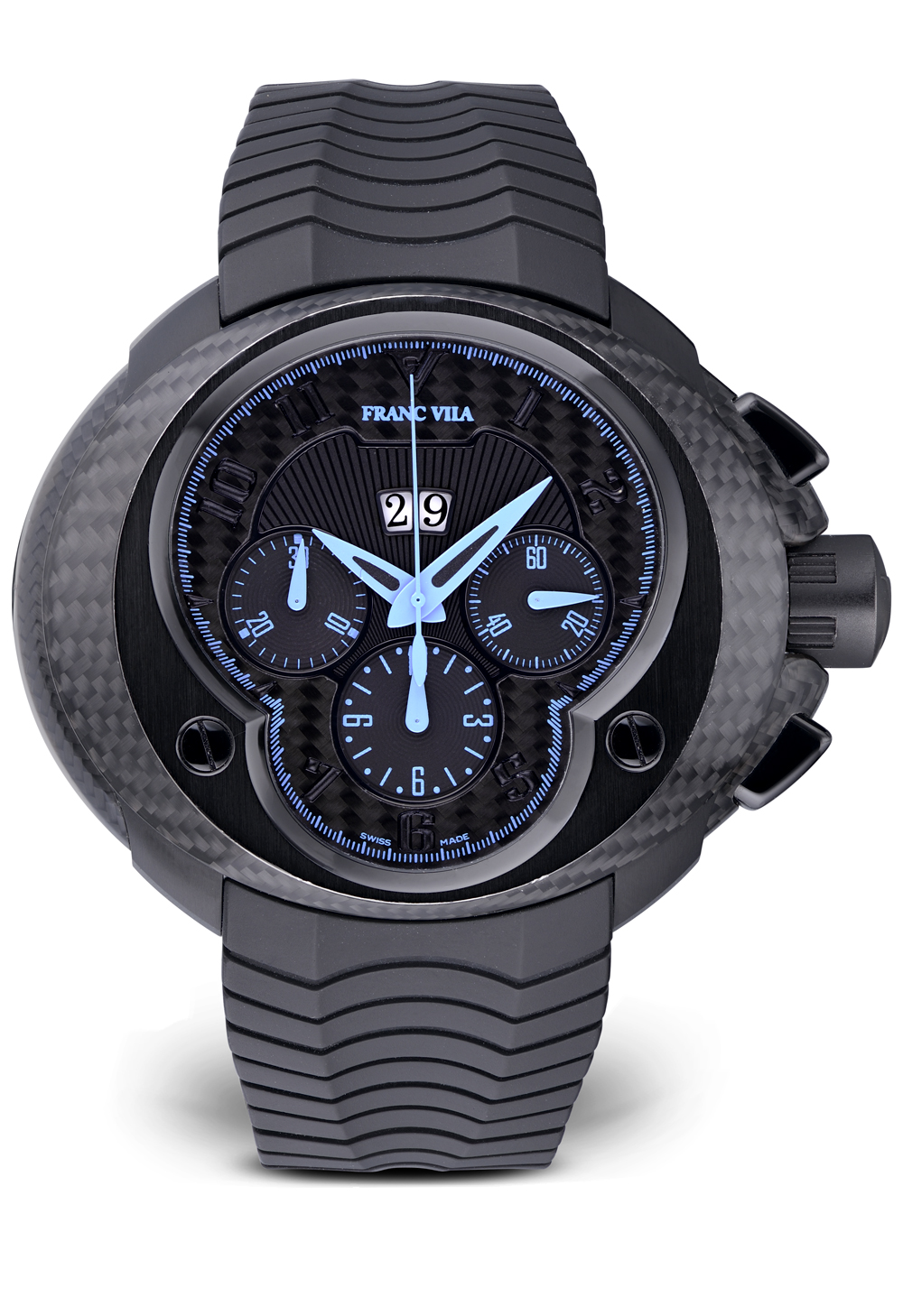 Швейцарские часы Franc Vila Cobra Grand Date Carbon PVD FV EVOS 8(1094) №3