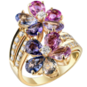 Кольцо Bvlgari Multicolor Sapphire Coctail Ring(2851) №1