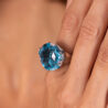 Кольцо Bvlgari Parentesi Blue Topaz Ring with Diamonds(4247) №2