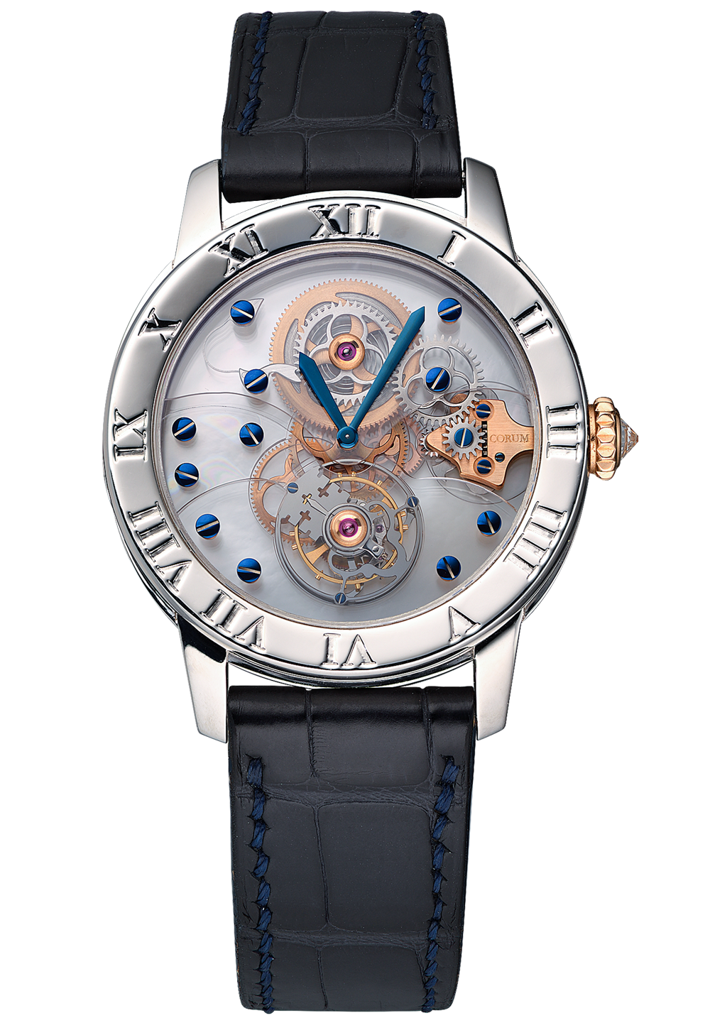 Швейцарские часы Corum Platinum Skeletonized Sapphire Tourbillon 372.551.70 0001 0000(5970) №4