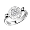 Кольцо Bvlgari Flip Ring White Gold Onix Diamonds AN850723(15215) №1