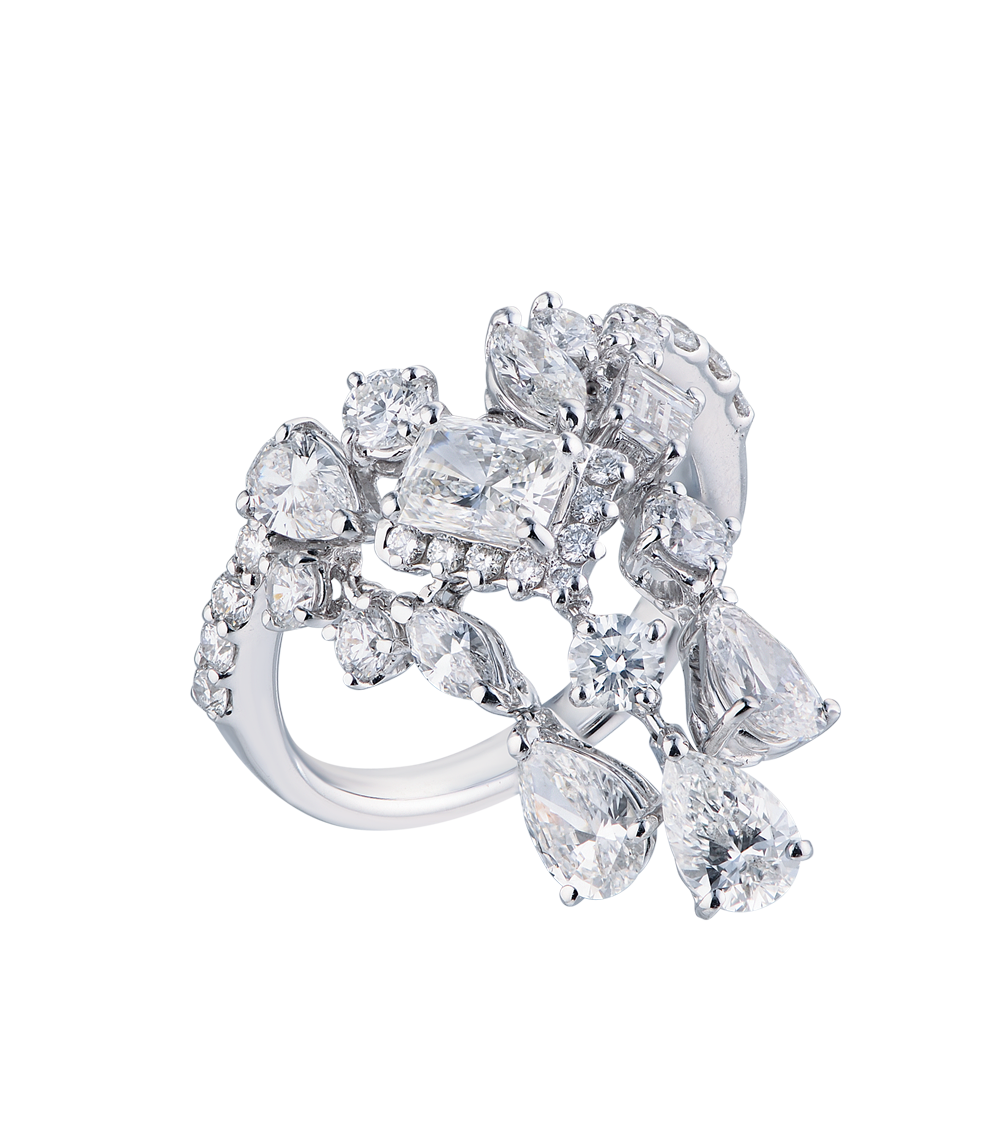 Кольцо Crivelli White Gold Diamonds Ring(17704) №3