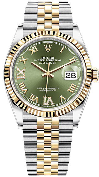 Швейцарские часы Rolex DateJust 36 126233(17718) №2