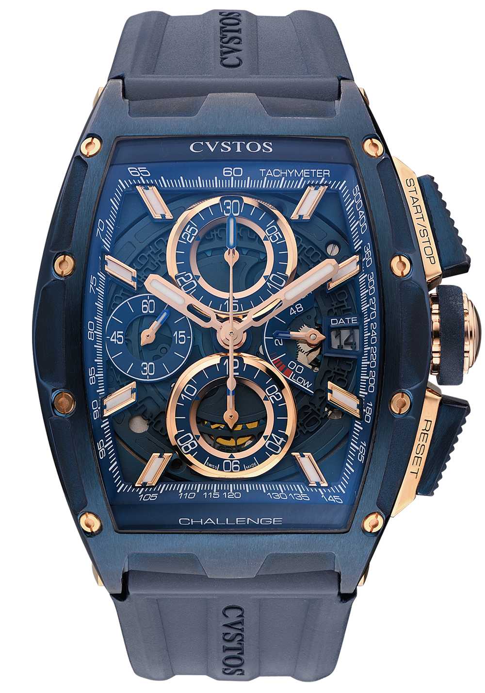 Швейцарские часы Cvstos Chrono II Blue Steel and Red Gold(24958) №3