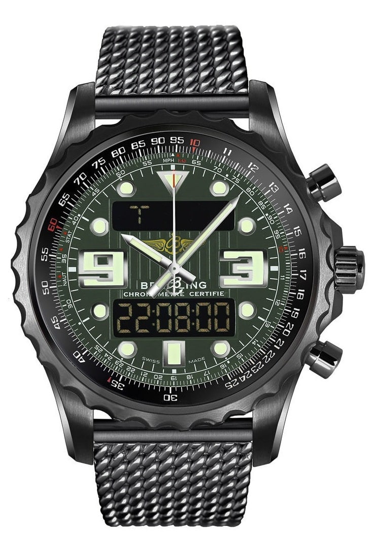 Швейцарские часы Breitling Chronospace Military Green Limited Edition PVD 48 mm M78365(25923) №2