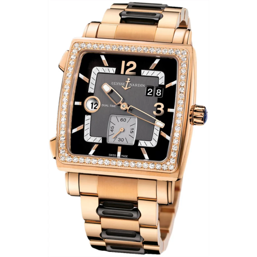 Швейцарские часы Ulysse Nardin Quadrato Dual Time 246-92B-8M/692(28480) №2