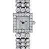 Швейцарские часы Harry Winston Boutique Square Extremely Rare Signature Diamond and Platinum Watch 120LQ18P(55551) №1