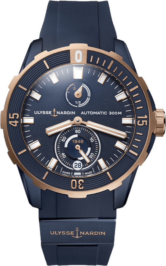 Швейцарские часы Ulysse Nardin Diver Chronometer 44 mm 1185-170-3/BLUE(55260) №2