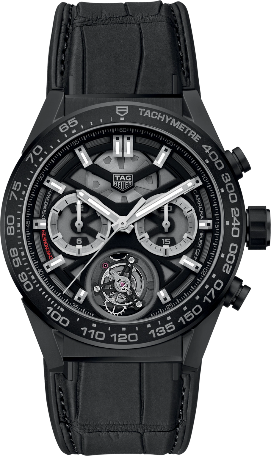 Швейцарские часы Tag Heuer Carrera Ceramic Chronograph Tourbillon Automatic CAR5A90.FC6415 (56508) №3