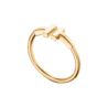 Кольцо Tiffany & Co T Wire Yellow Gold (SIZE 56)(56109) №1