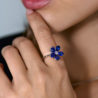 Кольцо Mercury Flower White Gold & Diamond & Natural Sapphire MR20990WS(50737) №2