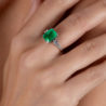 Кольцо No name с изумрудом 3,60 ct Intense Green и бриллиантами(12674) №2