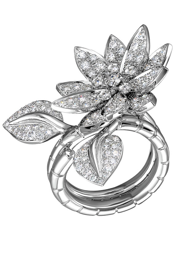 Кольцо Van Cleef & Arpels Lotus Between the Finger in White Gold VCARA11900(56380) №5