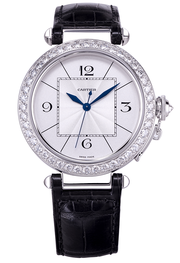 Швейцарские часы Cartier Pasha 42mm Extra Large Automatic White Gold WJ120251(12431) №4