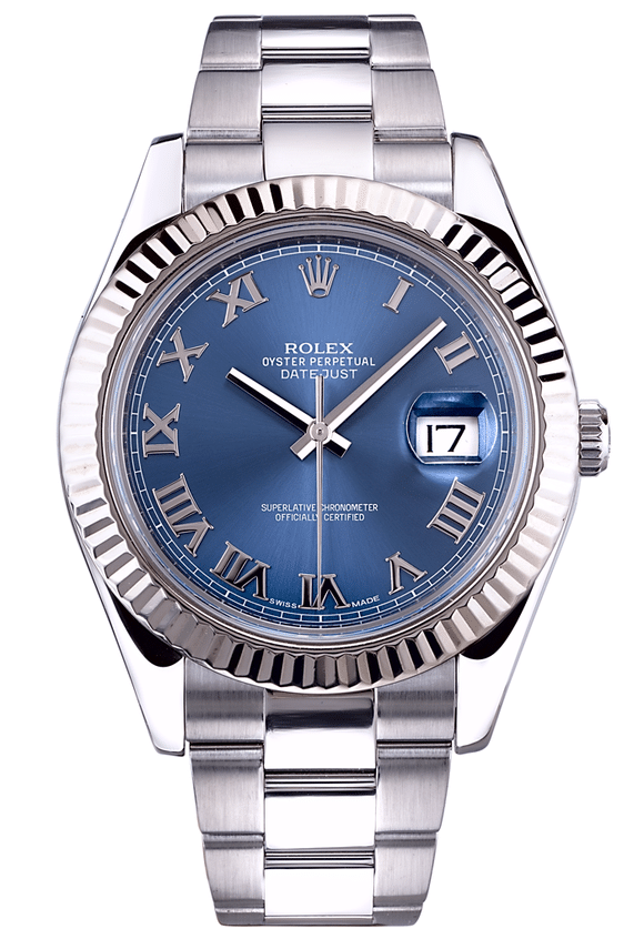 Швейцарские часы Rolex Datejust II Blue Roman Dial 116334(12433) №3