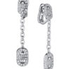 Серьги Bvlgari Parentesi Drop Diamond White Gold Earrings(12483) №1