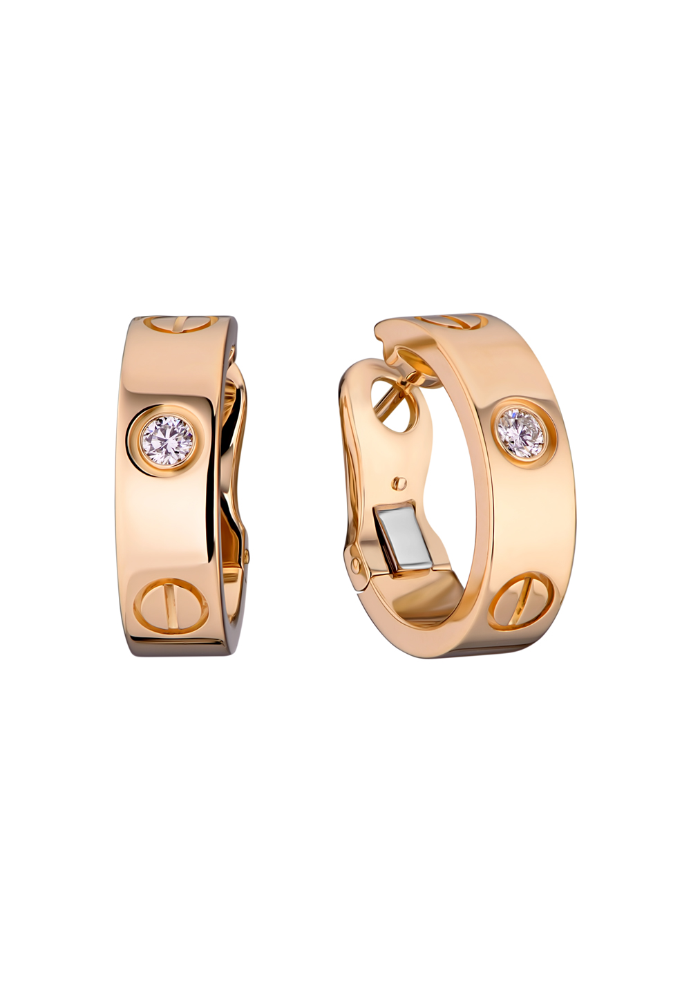 Серьги Cartier Love 2 Diamonds Yellow Gold B8022900(24556) №5