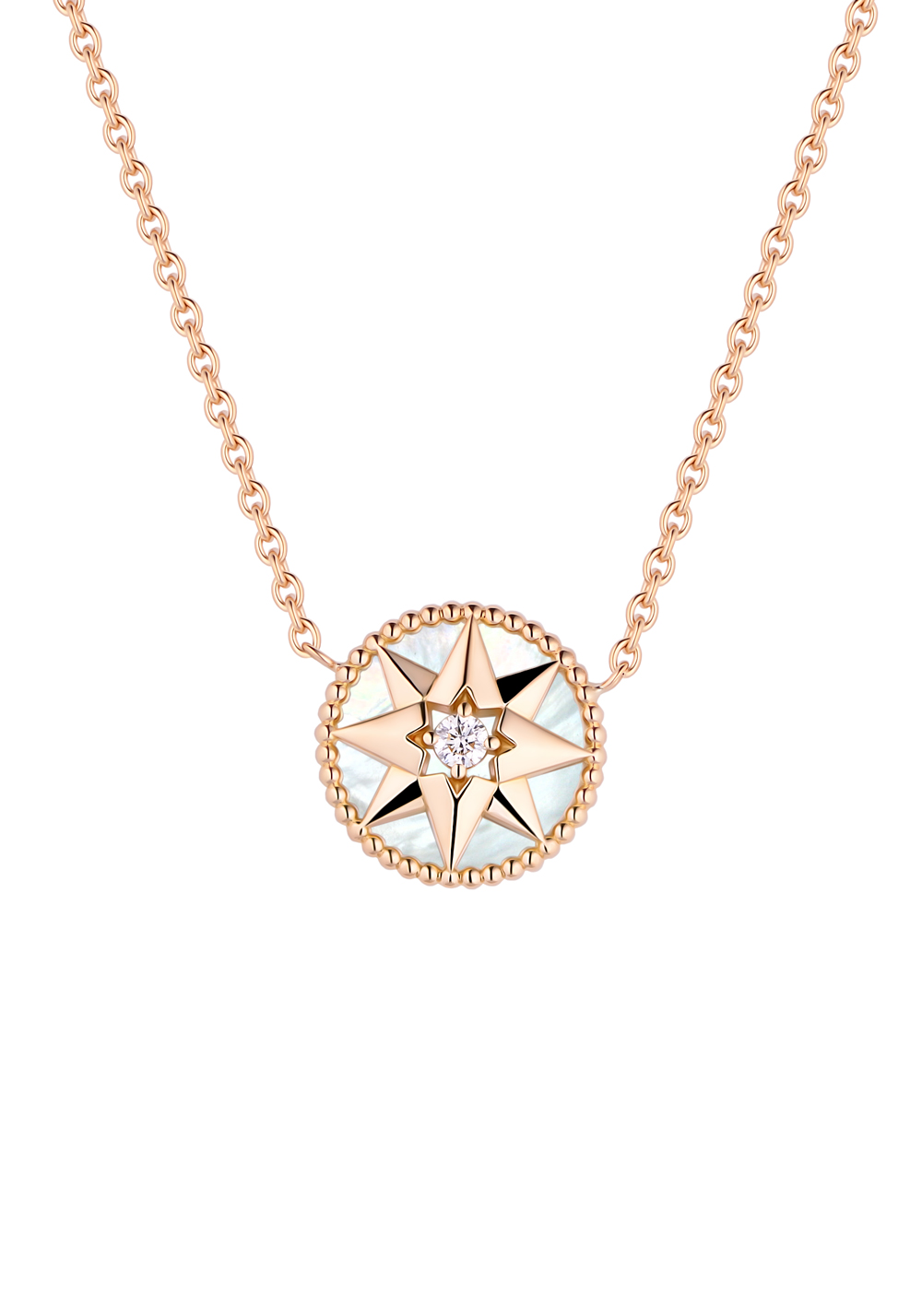 Подвеска Dior Yellow Gold Rose des Vents Necklace JRDV95005(26130) №2