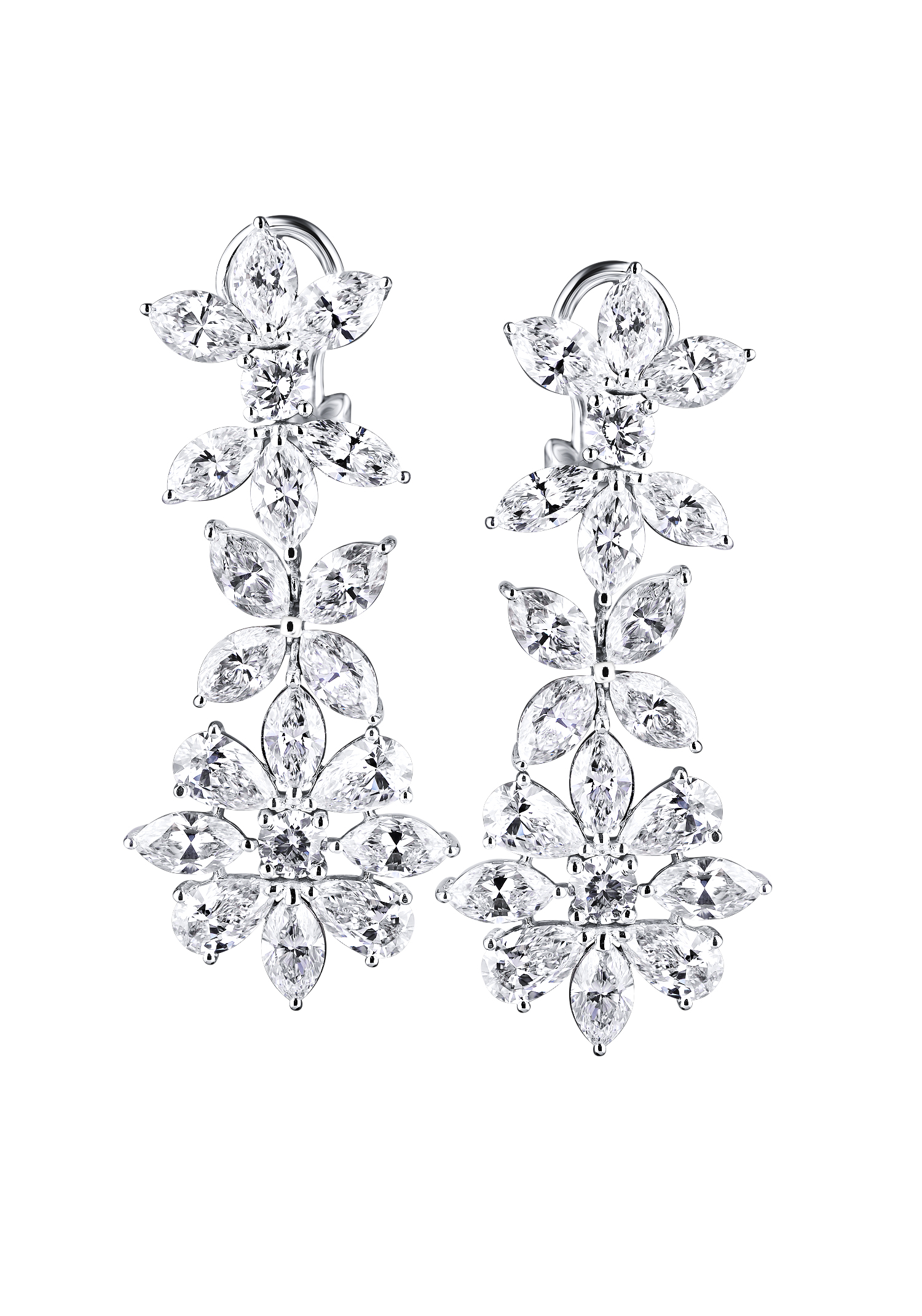 Серьги Ralfdiamonds White Gold Diamonds 13,78 ct Earrings(12513) №9
