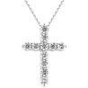 Крест Ralfdiamonds крестик Medium из белого золота с бриллиантами 1,43 ct(12584) №1