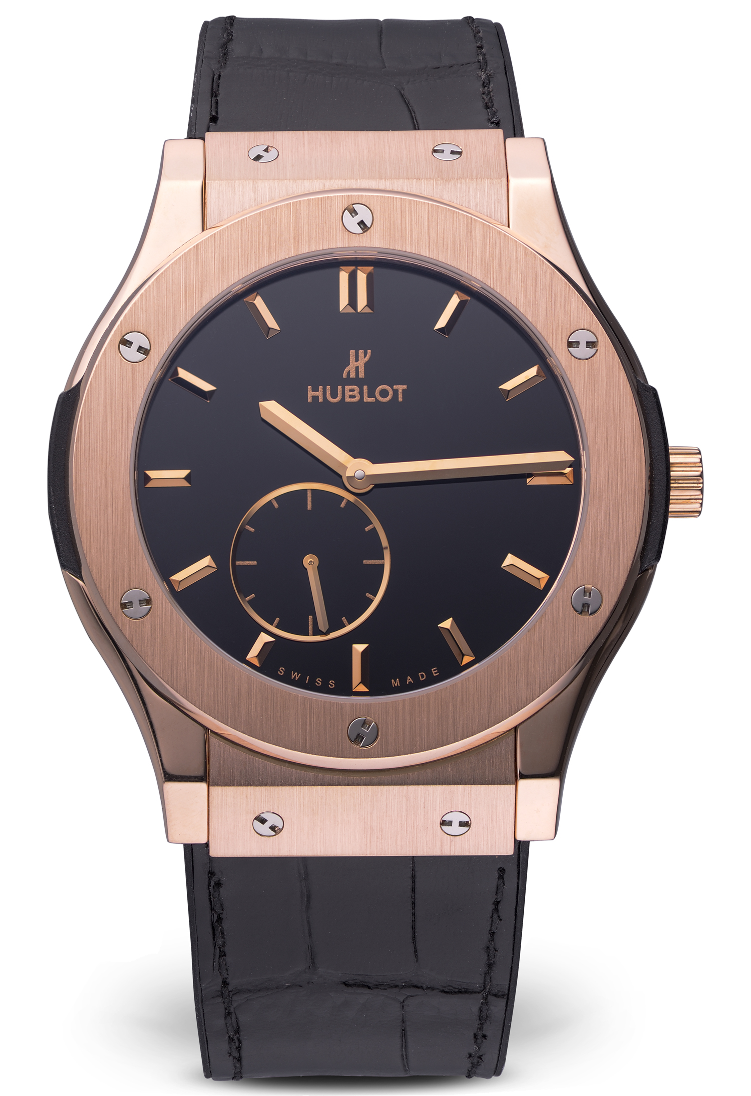 Швейцарские часы Hublot Classic Fusion King Gold Black Shiny Dial 42mm 545.OX.1280.LR(12603) №3