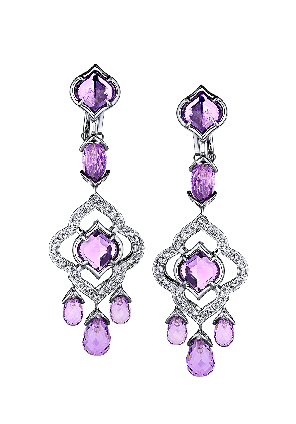 Серьги Chopard Imperiale Amethyst & Diamonds Earrings 849723-1001(12628) №4