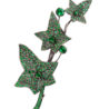 Брошь Boucheron Lierre De Paris Emerald Hair Clip Brooch(12636) №1