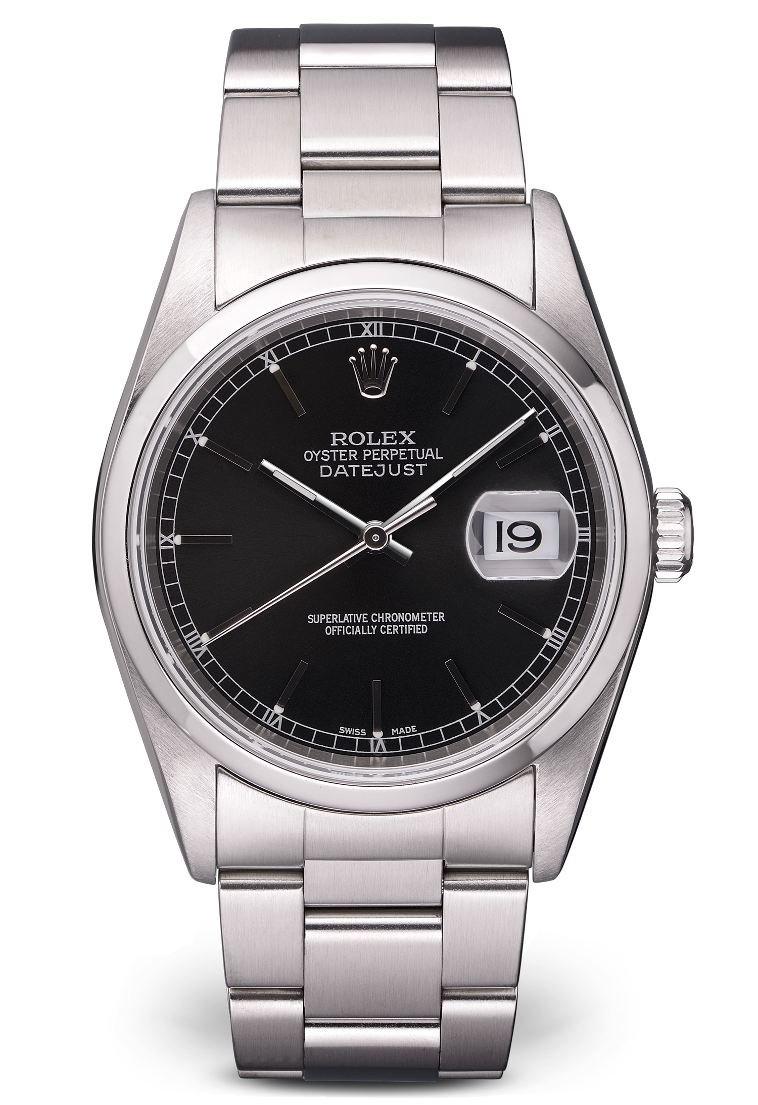 Швейцарские часы Rolex Datejust 36 mm Black Dial 16200(12663) №4