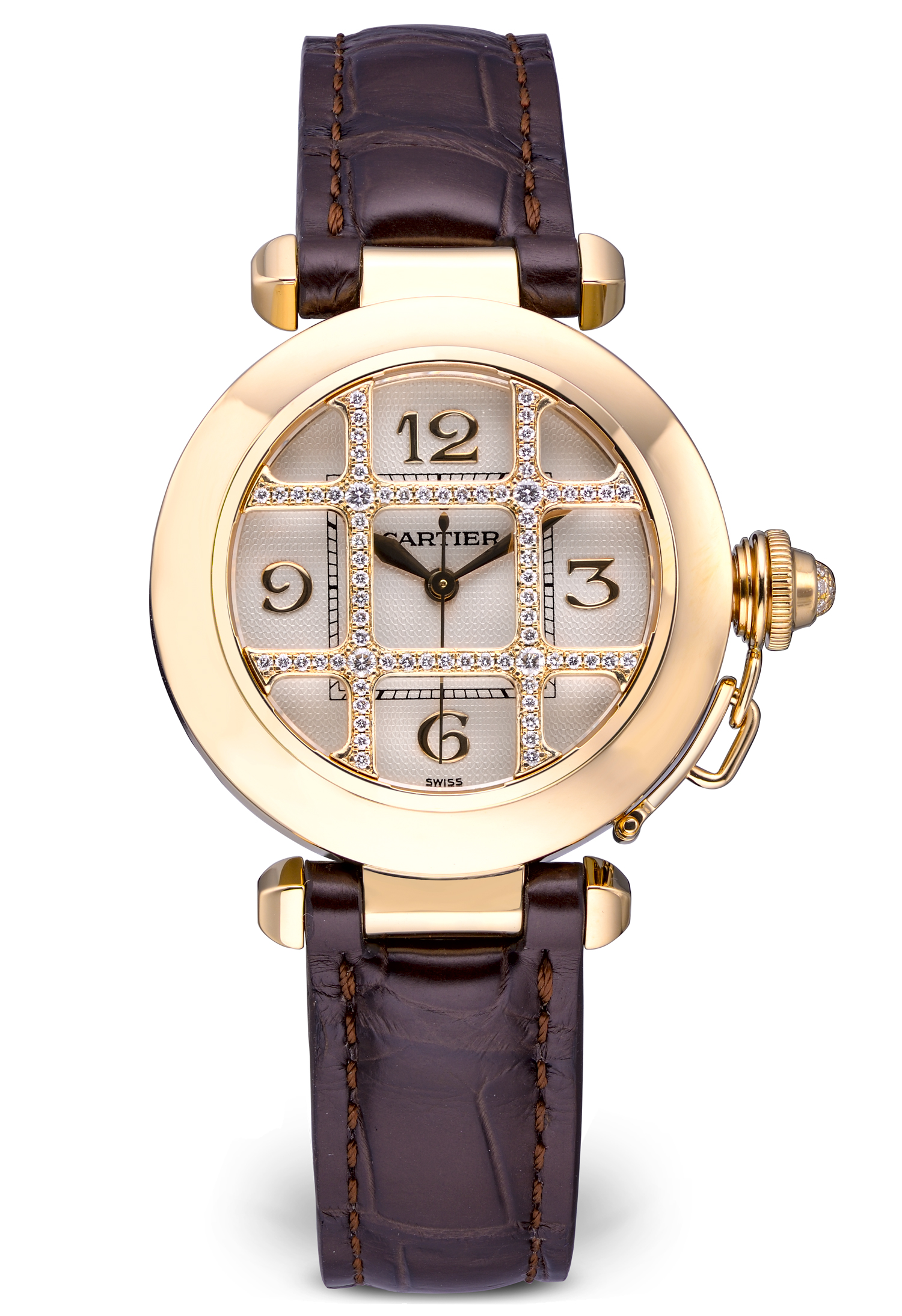 Швейцарские часы Cartier Pasha Grille Diamonds 2399(16772) №5