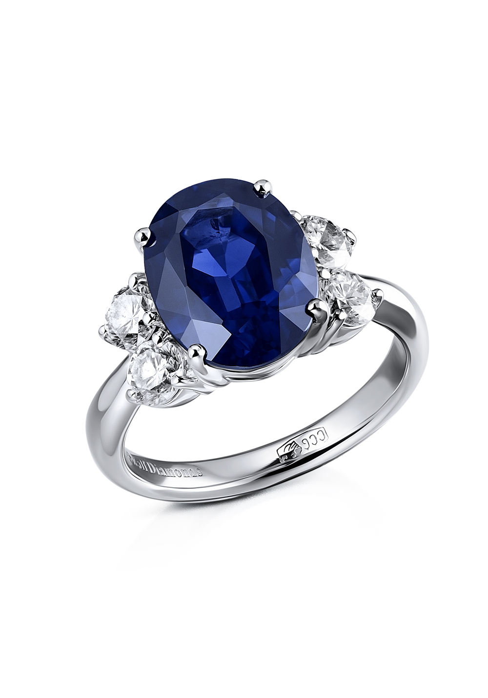 Кольцо Ralfdiamonds кольцо с сапфиром 5,60 ct Deep Blue/VS(12684) №5