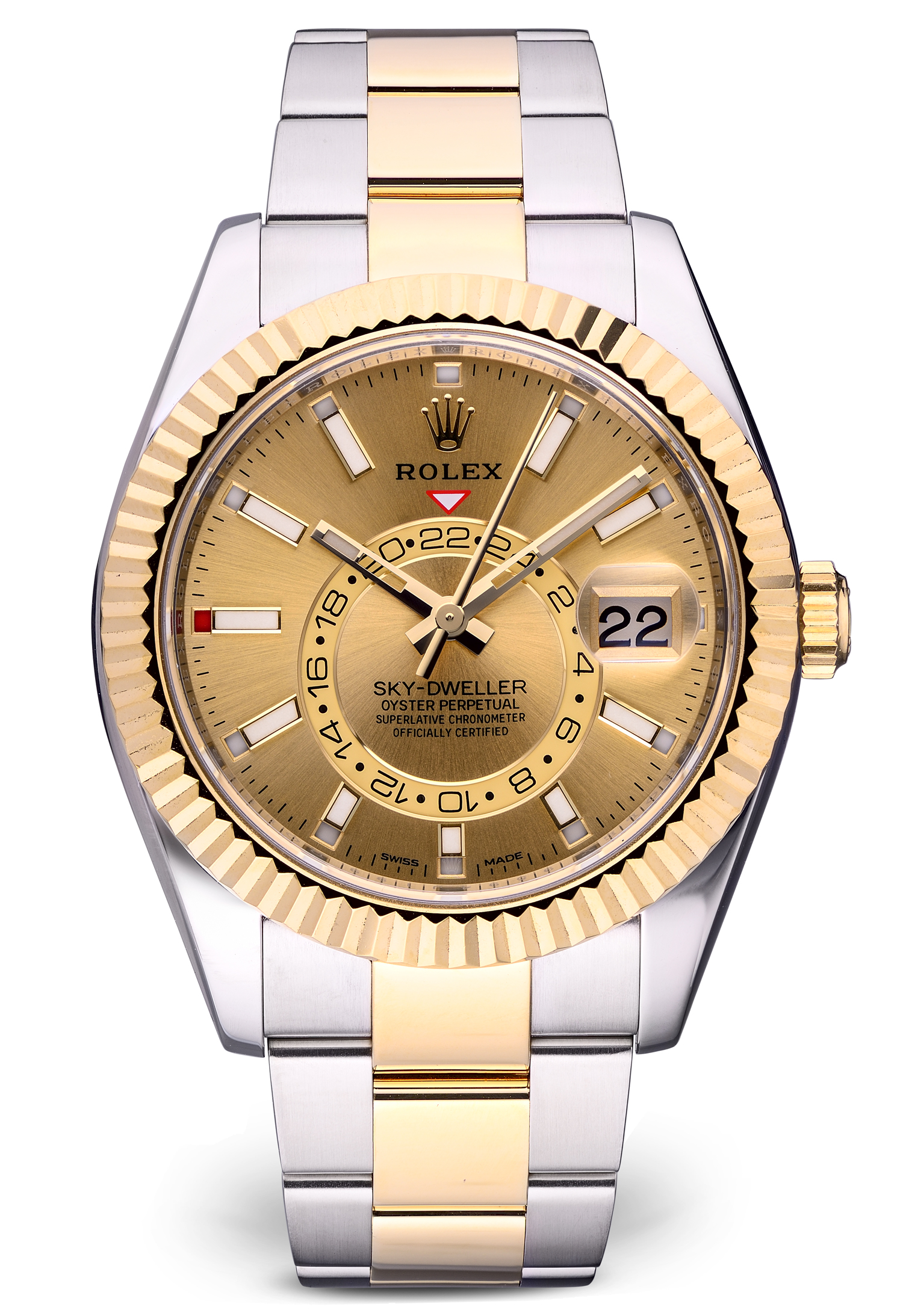 Швейцарские часы Rolex Sky-Dweller 42mm Steel and Yellow Gold 326933-0001(12693) №3