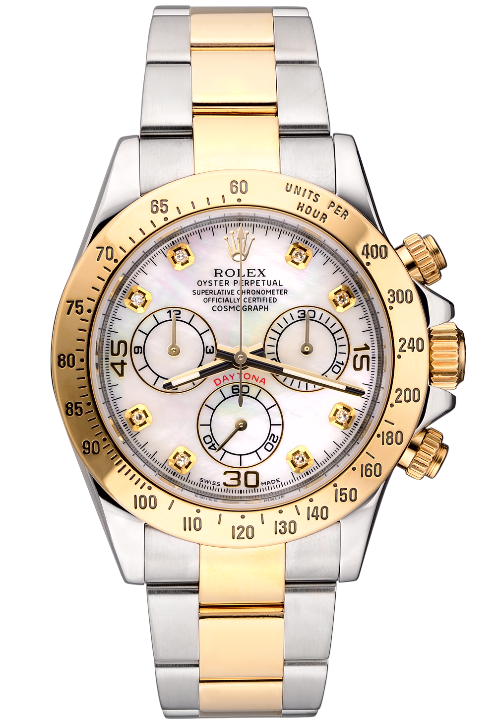 Швейцарские часы Rolex Cosmograph Daytona Mother of Pearl Diamond Dial 116523(12754) №3
