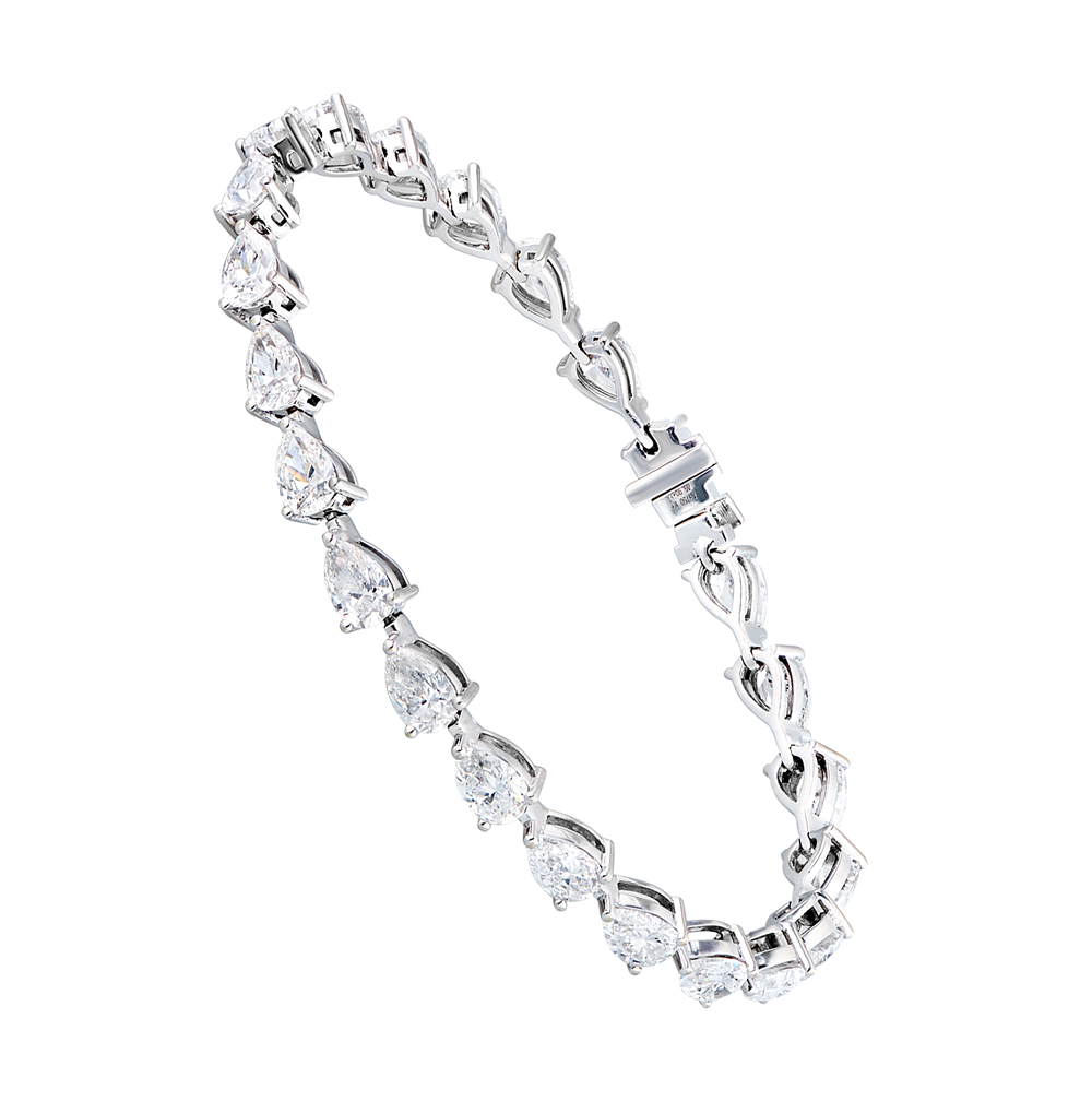 Браслет GIA Tennis White Gold Diamonds 6.93 ct Bracelet(24460) №4