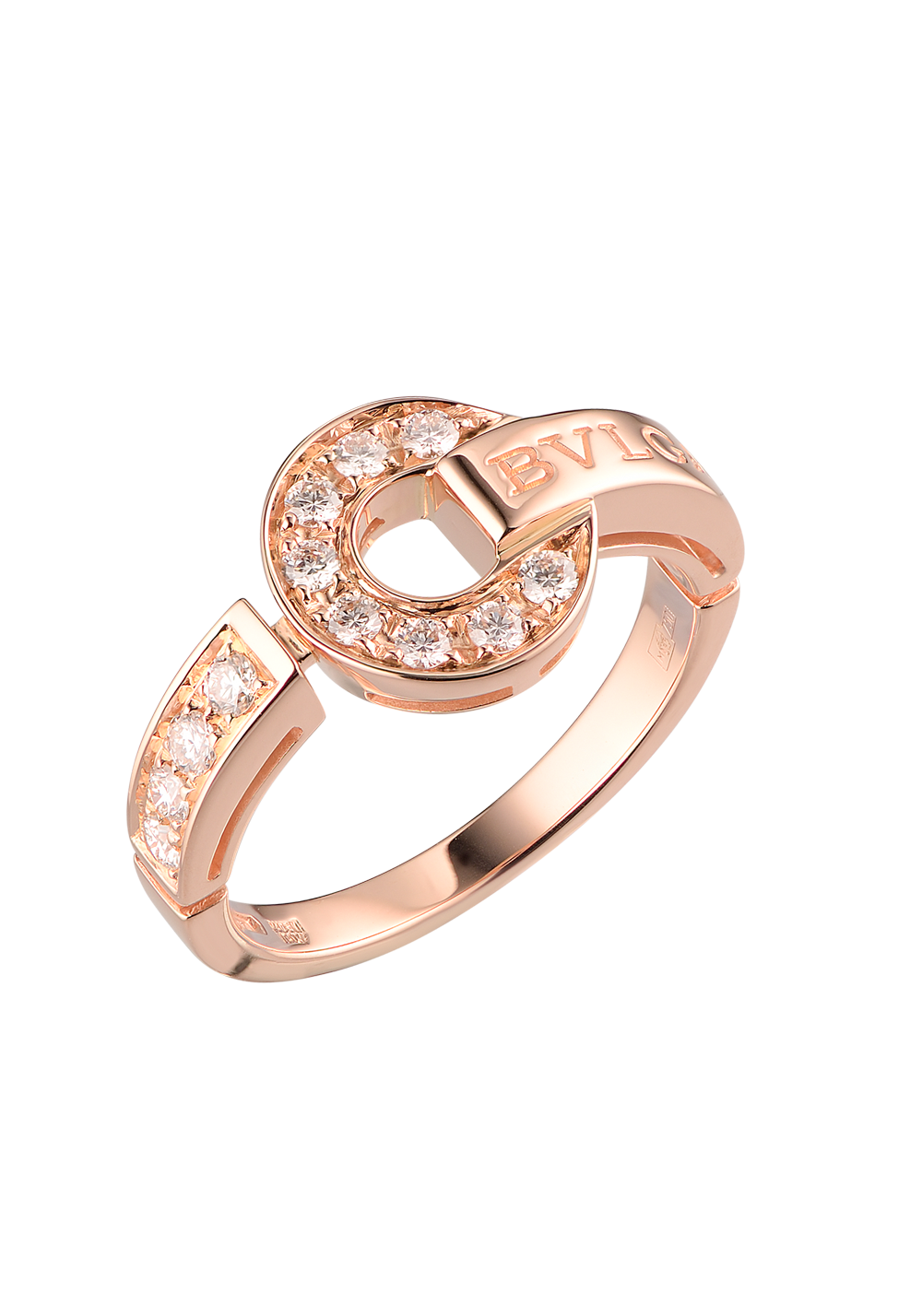 Кольцо Bvlgari - Rose Gold Diamonds 346214(13033) №2
