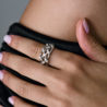 Кольцо No name Round cut Diamonds & White Gold(50232) №2