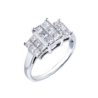 Кольцо Ralfdiamonds 1,00 ct Pave Diamonds Princess Cut RDR(16058) №1