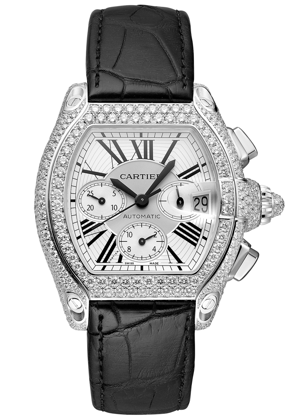 Швейцарские часы Cartier Roadster XL Chronograph 2826(13003) №5
