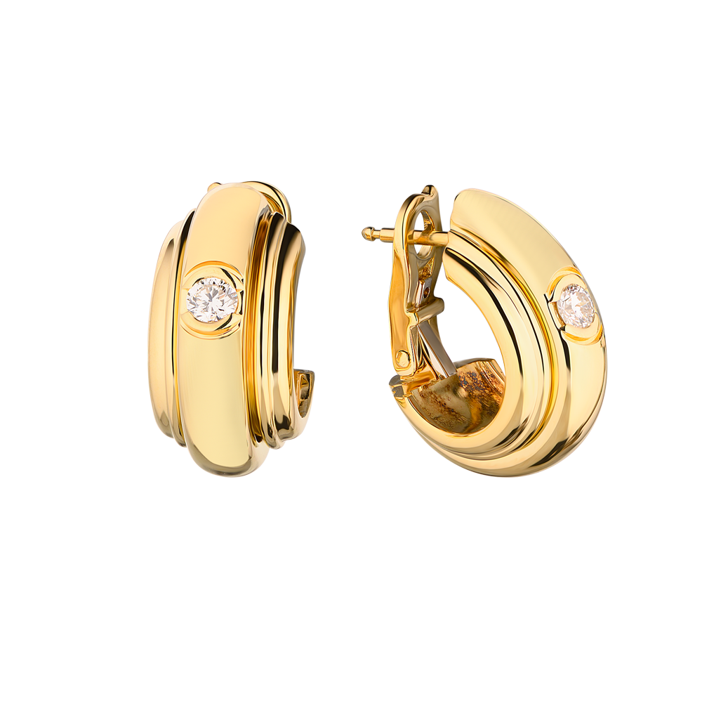 Серьги Piaget Possession Yellow Gold Diamonds(21083) №2