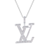 Подвеска No name в стиле Louis Vuitton LV Large Pendant White Gold And Diamonds(55391) №1