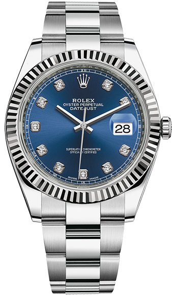 Швейцарские часы Rolex Datejust steel and white gold 41 mm 126334-0015(15166) №2
