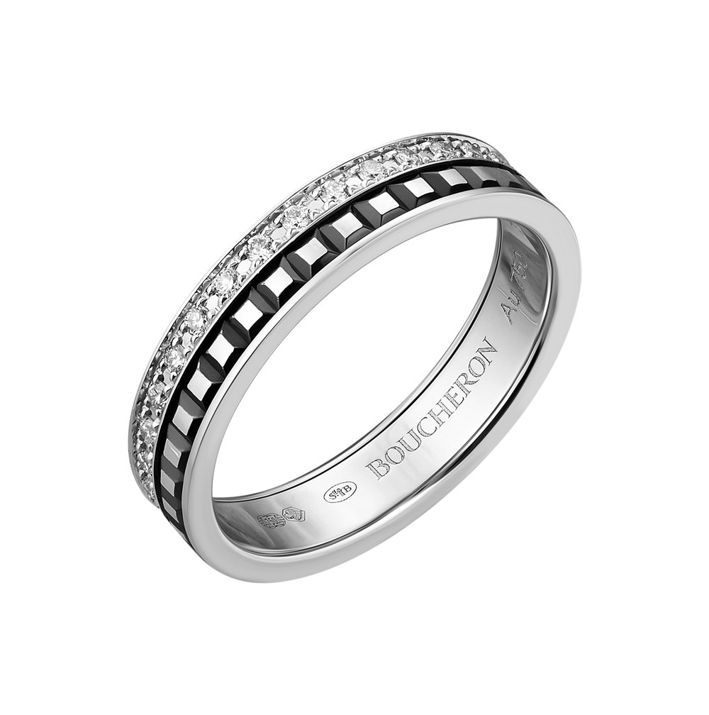 Кольцо Boucheron quatre black edition wedding band JAL00227(20689) №2