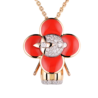 Подвеска Louis Vuitton Fine Jewelry Vivienne Red Lacquer Q93801(12964) №1