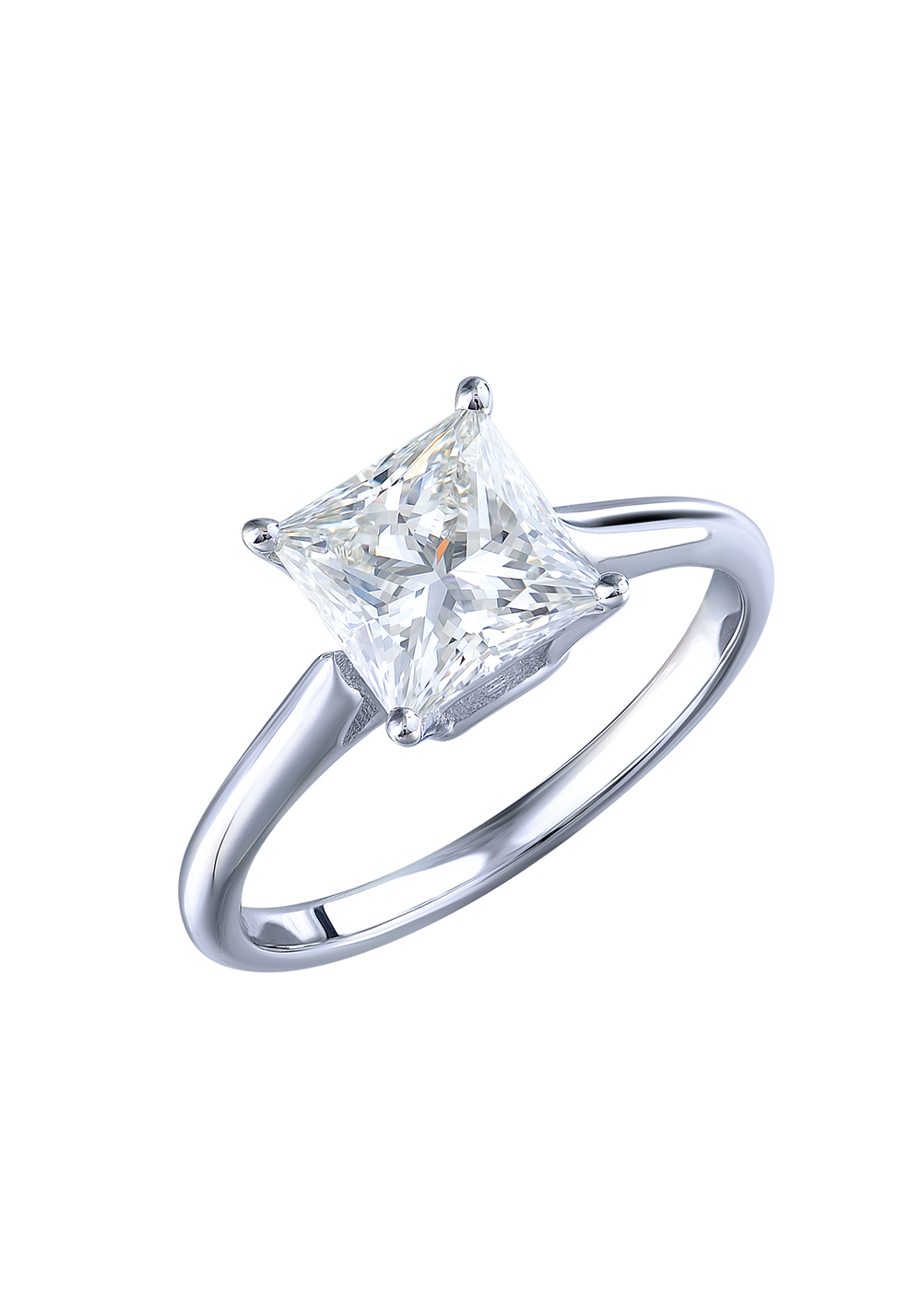 Кольцо Albedo 2,05 ct J/VS1 Princess Diamond White Gold(13044) №3