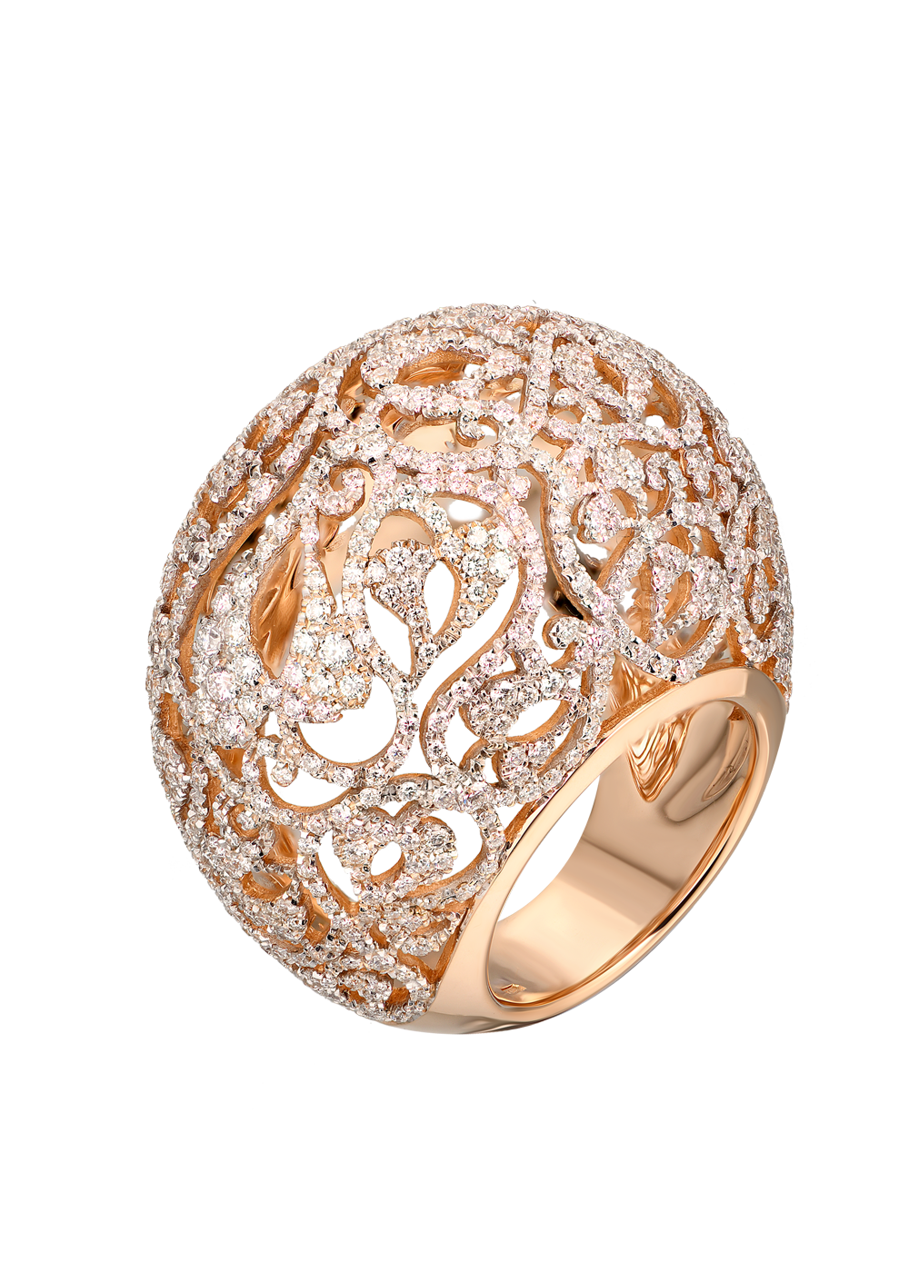 Кольцо Pomellato Arabesque rose gold and diamond(14899) №7