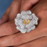 Кольцо Ralfdiamonds Flower 5.82 ct White Gold & Diamonds RDR(13114) №4